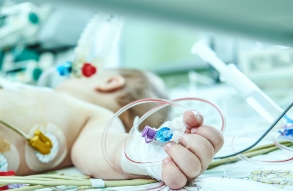 picture of a baby at hospital